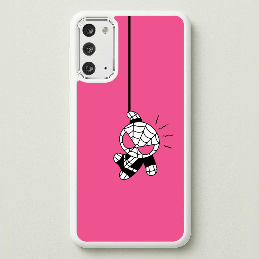 Pink Hanging Spider Hero - Marvel Phone Case for Galaxy Note 20