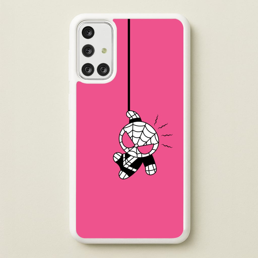 Pink Hanging Spider Hero - Marvel Phone Case for Galaxy A71