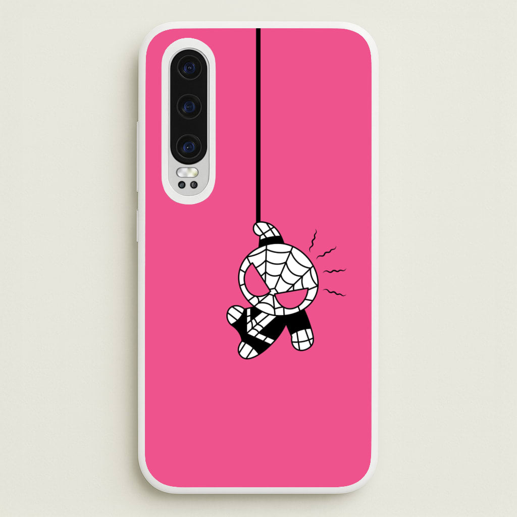 Pink Hanging Spider Hero - Marvel Phone Case for Huawei P30