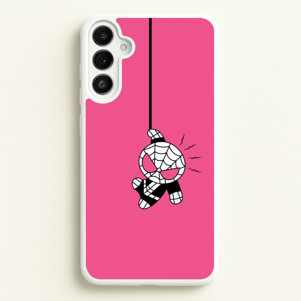 Pink Hanging Spider Hero - Marvel Phone Case for Galaxy A34