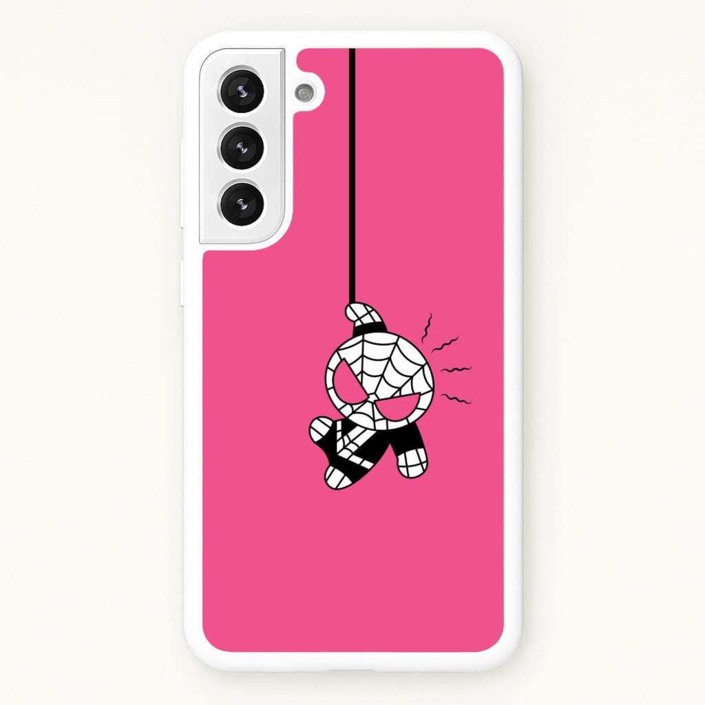 Pink Hanging Spider Hero - Marvel Phone Case for Galaxy S22