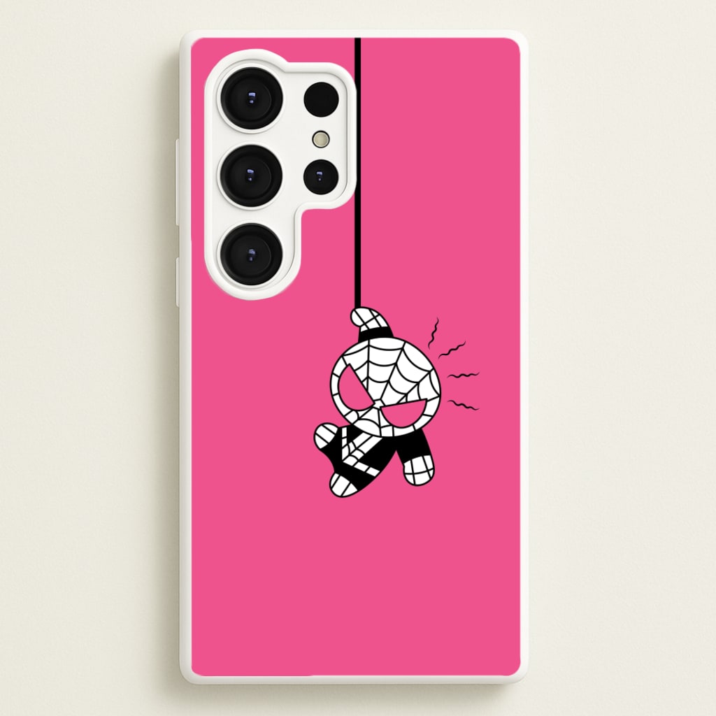 Pink Hanging Spider Hero - Marvel Phone Case for Galaxy S25 Ultra