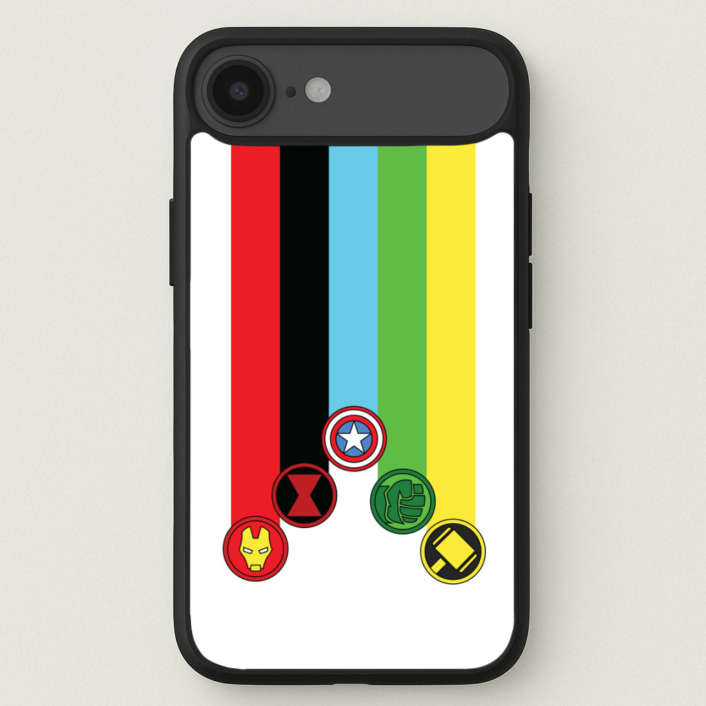 Superhero Team Colourful Symbols Phone Case for iPhone 17 Air