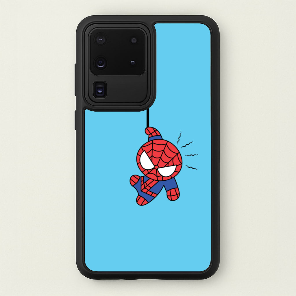 Blue Hanging Spider Hero - Marvel Phone Case for Galaxy S20 Ultra