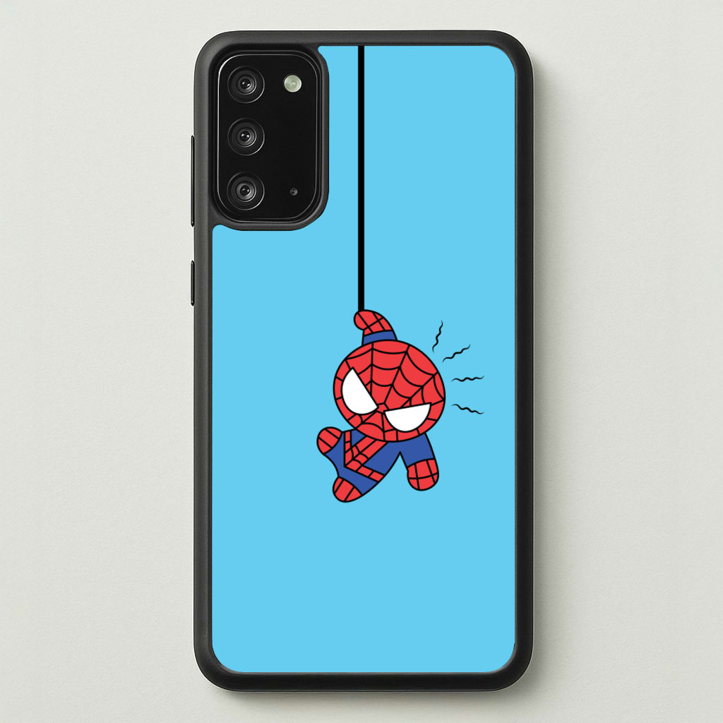 Blue Hanging Spider Hero - Marvel Phone Case for Galaxy Note 20