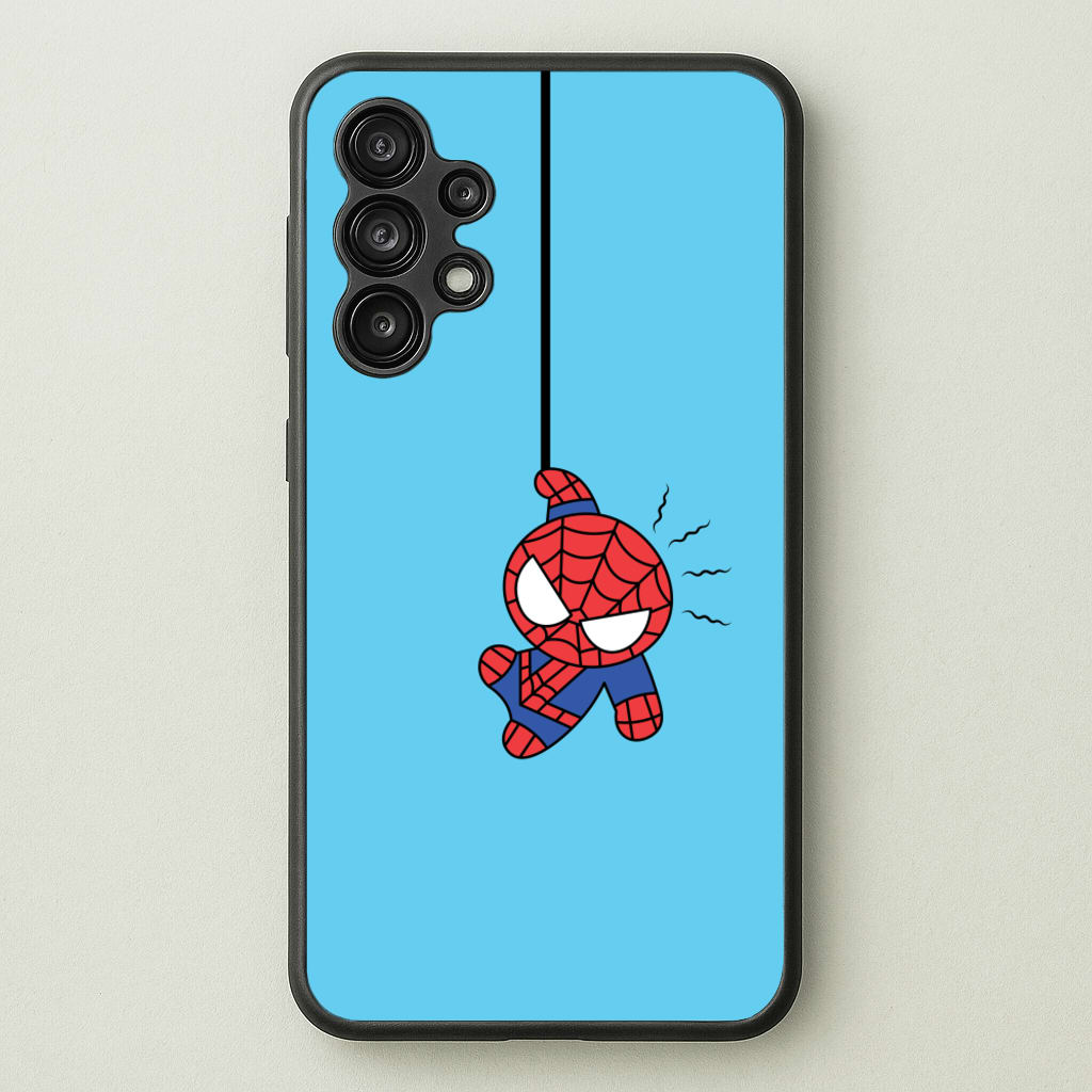Blue Hanging Spider Hero - Marvel Phone Case for Galaxy A13