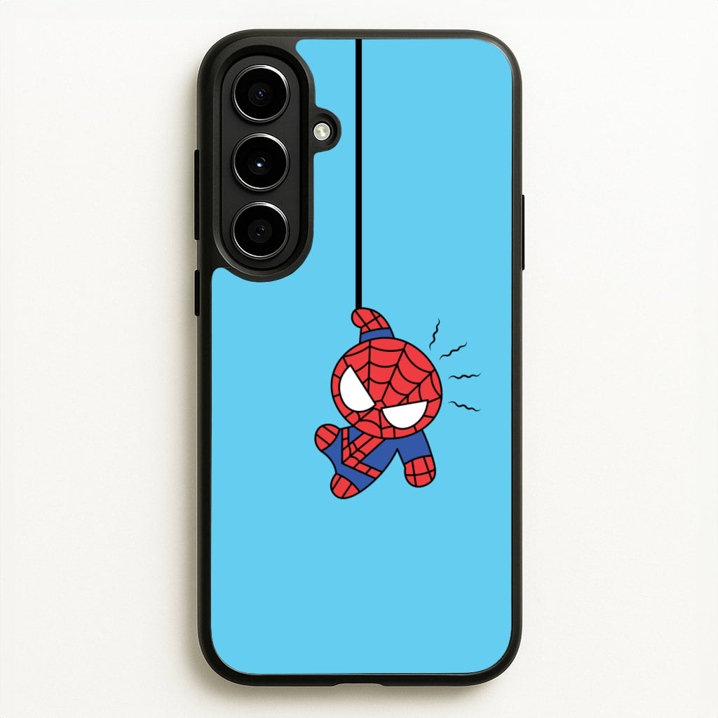 Blue Hanging Spider Hero - Marvel Phone Case for Galaxy A56