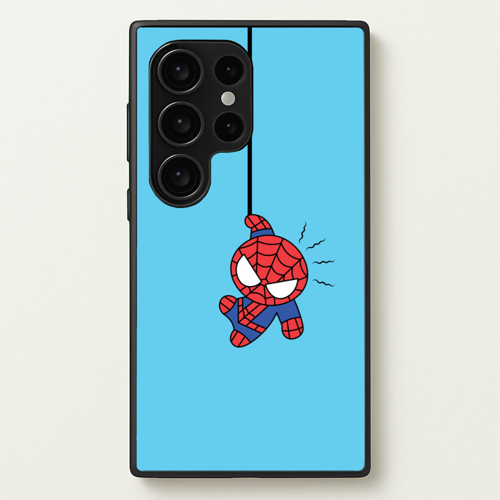 Blue Hanging Spider Hero - Marvel Phone Case for Galaxy S24 Ultra