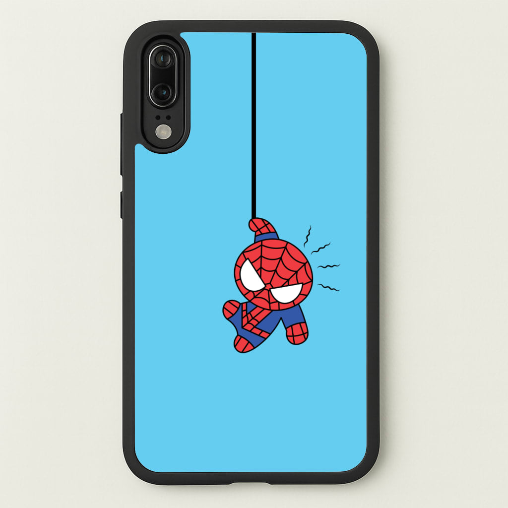 Blue Hanging Spider Hero - Marvel Phone Case for Huawei P20