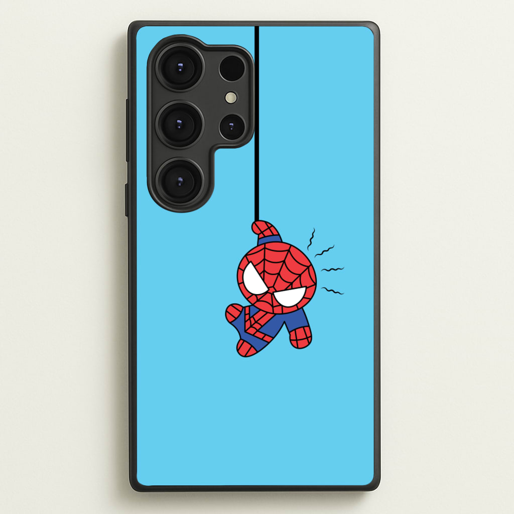 Blue Hanging Spider Hero - Marvel Phone Case for Galaxy S25 Ultra