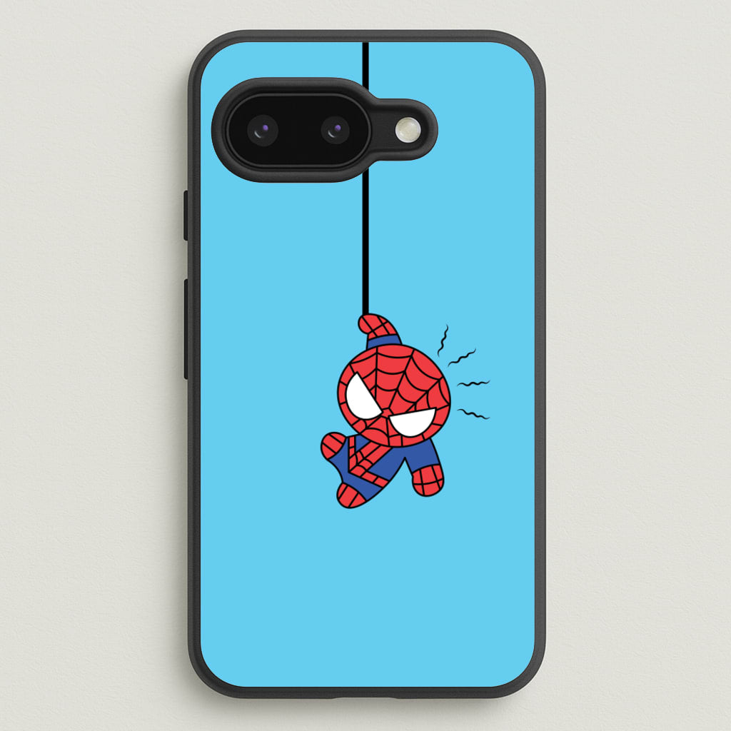 Blue Hanging Spider Hero - Marvel Phone Case for Google Pixel 9a