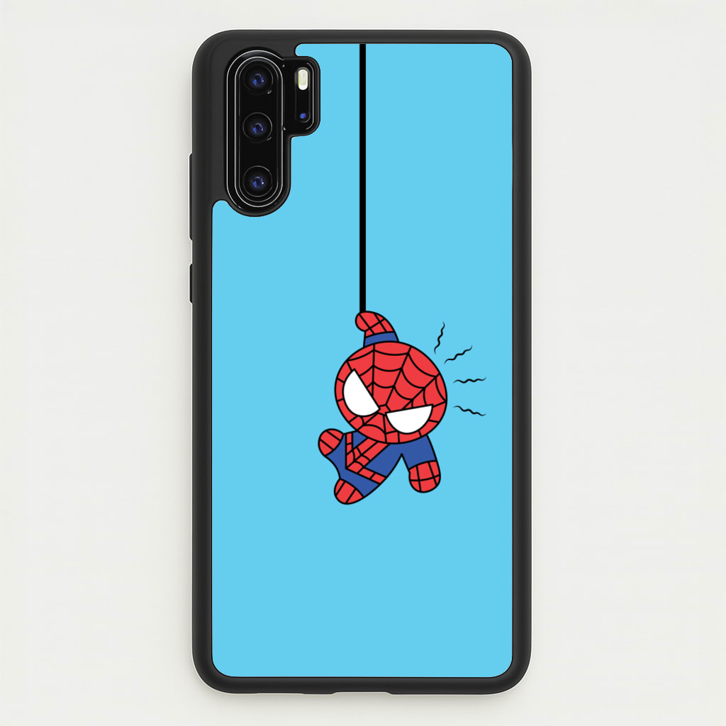Blue Hanging Spider Hero - Marvel Phone Case for Huawei P30 Pro