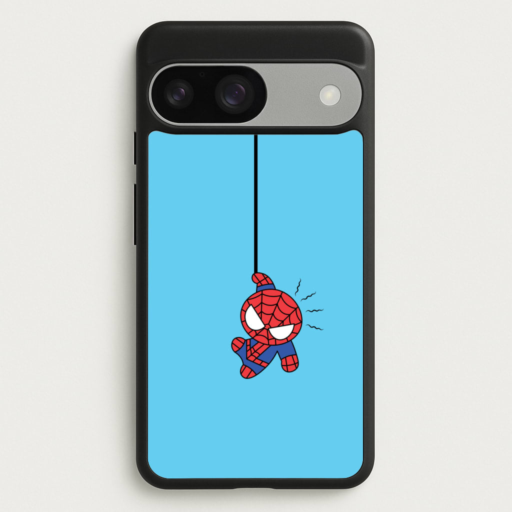 Blue Hanging Spider Hero - Marvel Phone Case for Google Pixel 9 / 9 Pro