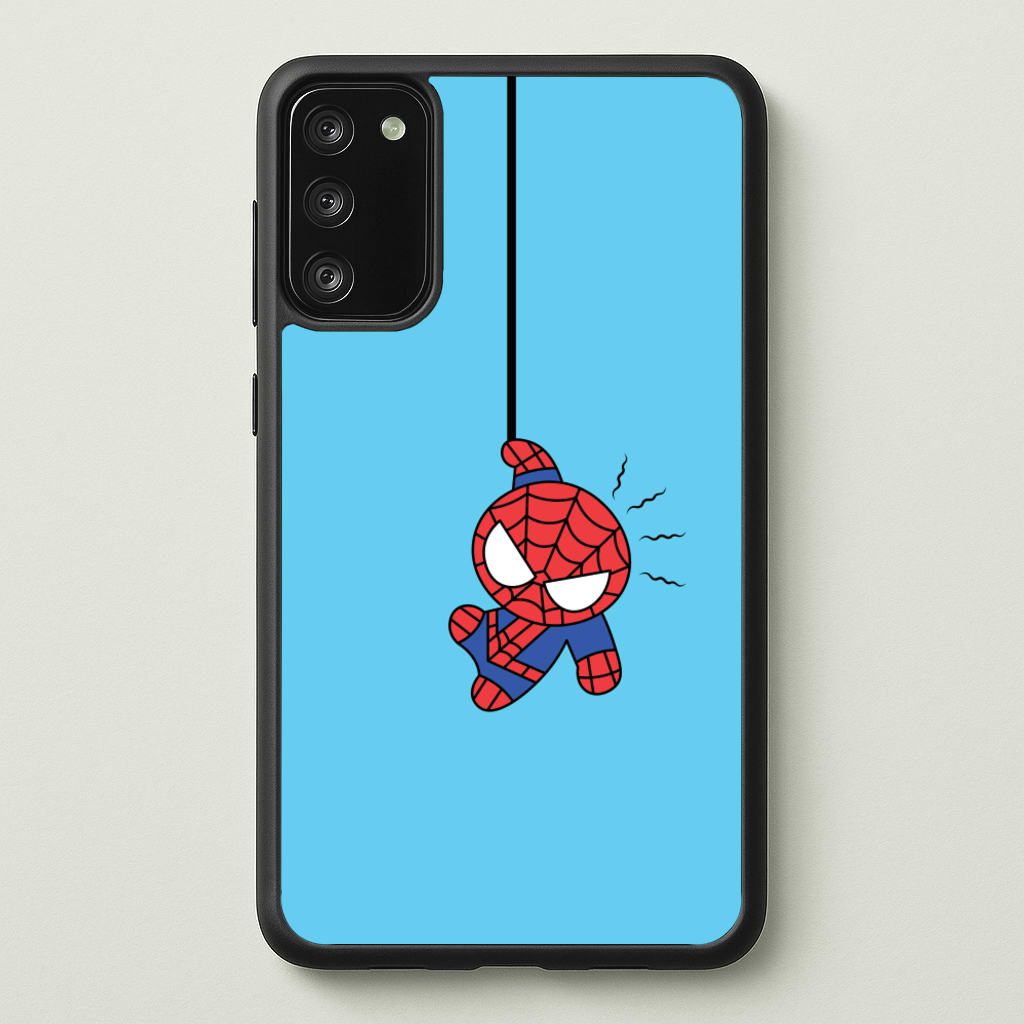 Blue Hanging Spider Hero - Marvel Phone Case for Galaxy S20FE