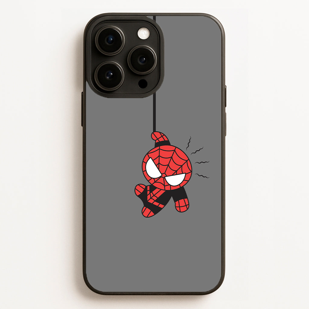 Gray Hanging Spider Hero Phone Case