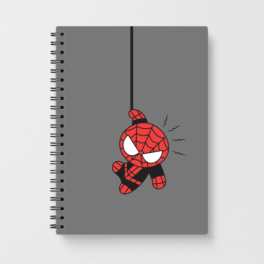 Gray Hanging Spider Hero Notebook