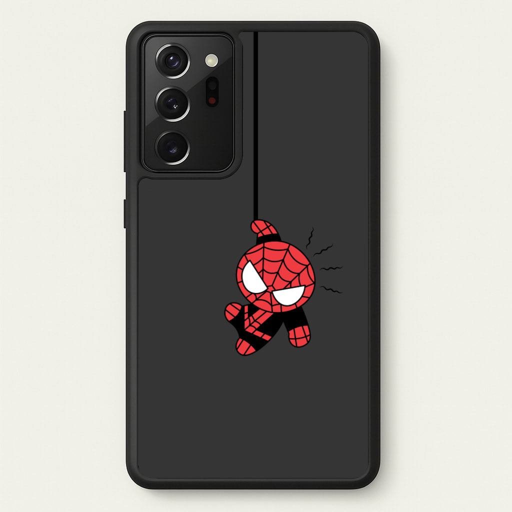 Gray Hanging Spider Hero - Marvel Phone Case for Galaxy Note 20 Ultra