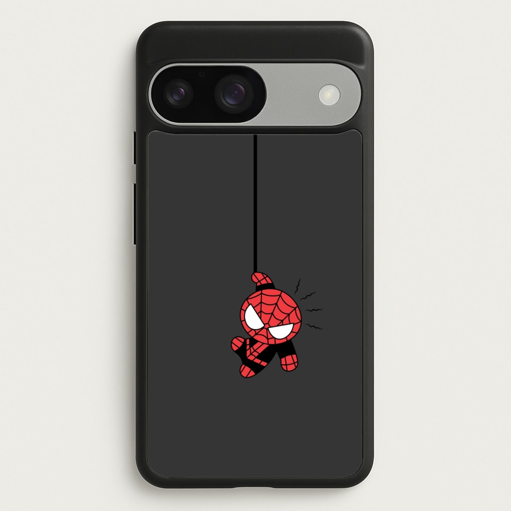 Gray Hanging Spider Hero - Marvel Phone Case for Google Pixel 9 / 9 Pro