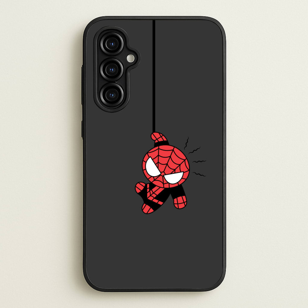 Gray Hanging Spider Hero - Marvel Phone Case for Galaxy A54
