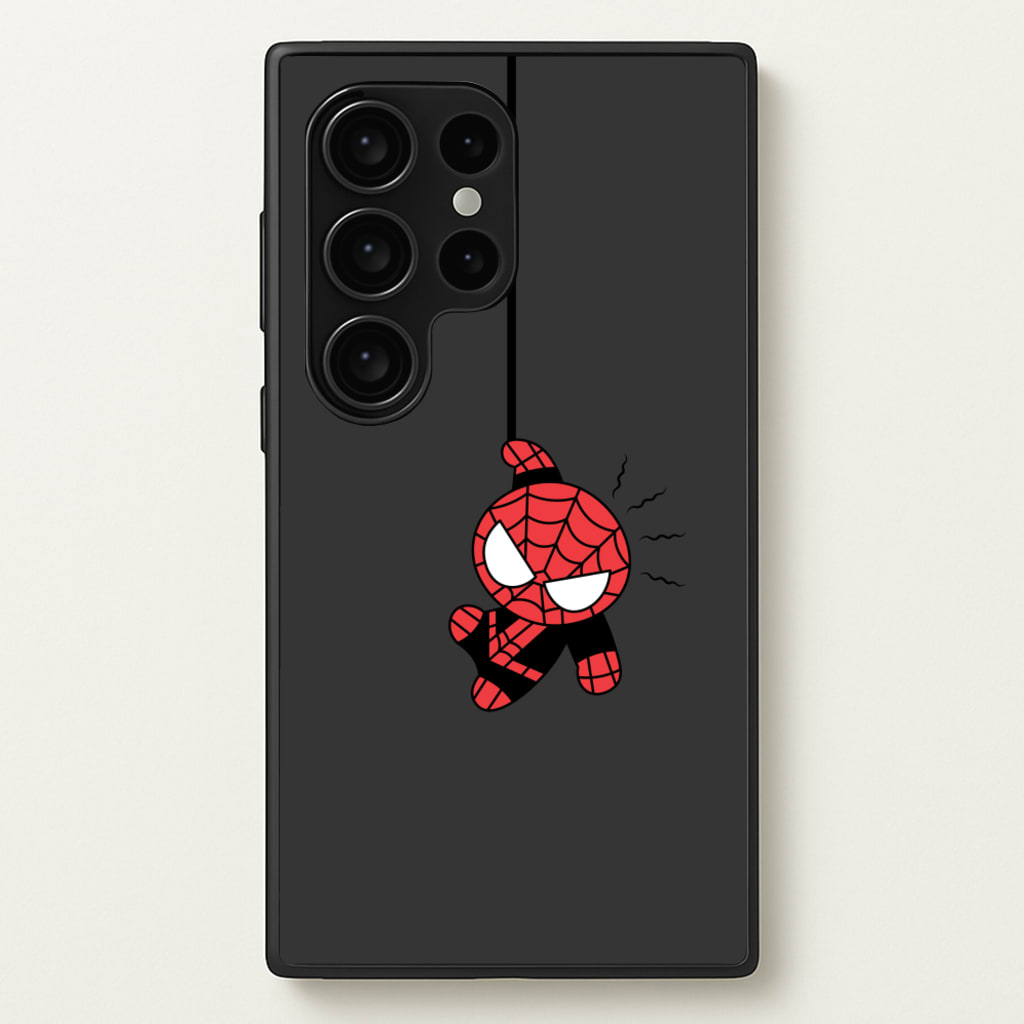 Gray Hanging Spider Hero - Marvel Phone Case for Galaxy S24 Ultra