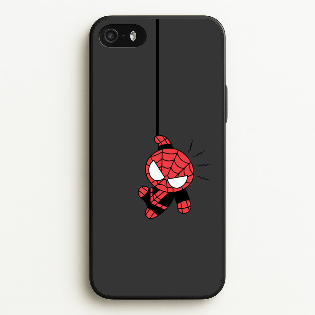 Gray Hanging Spider Hero - Marvel Phone Case for iPhone 5 / 5s / SE 2016