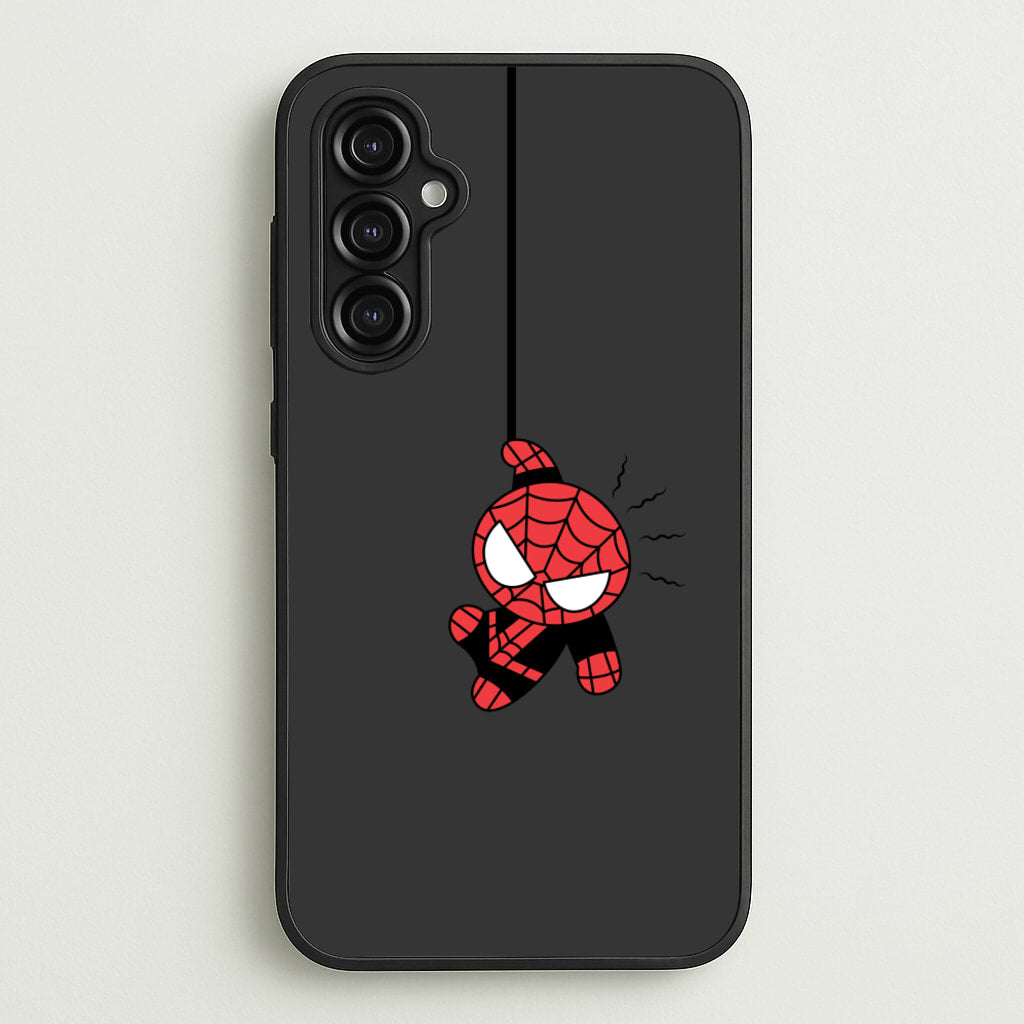 Gray Hanging Spider Hero - Marvel Phone Case for Galaxy A14