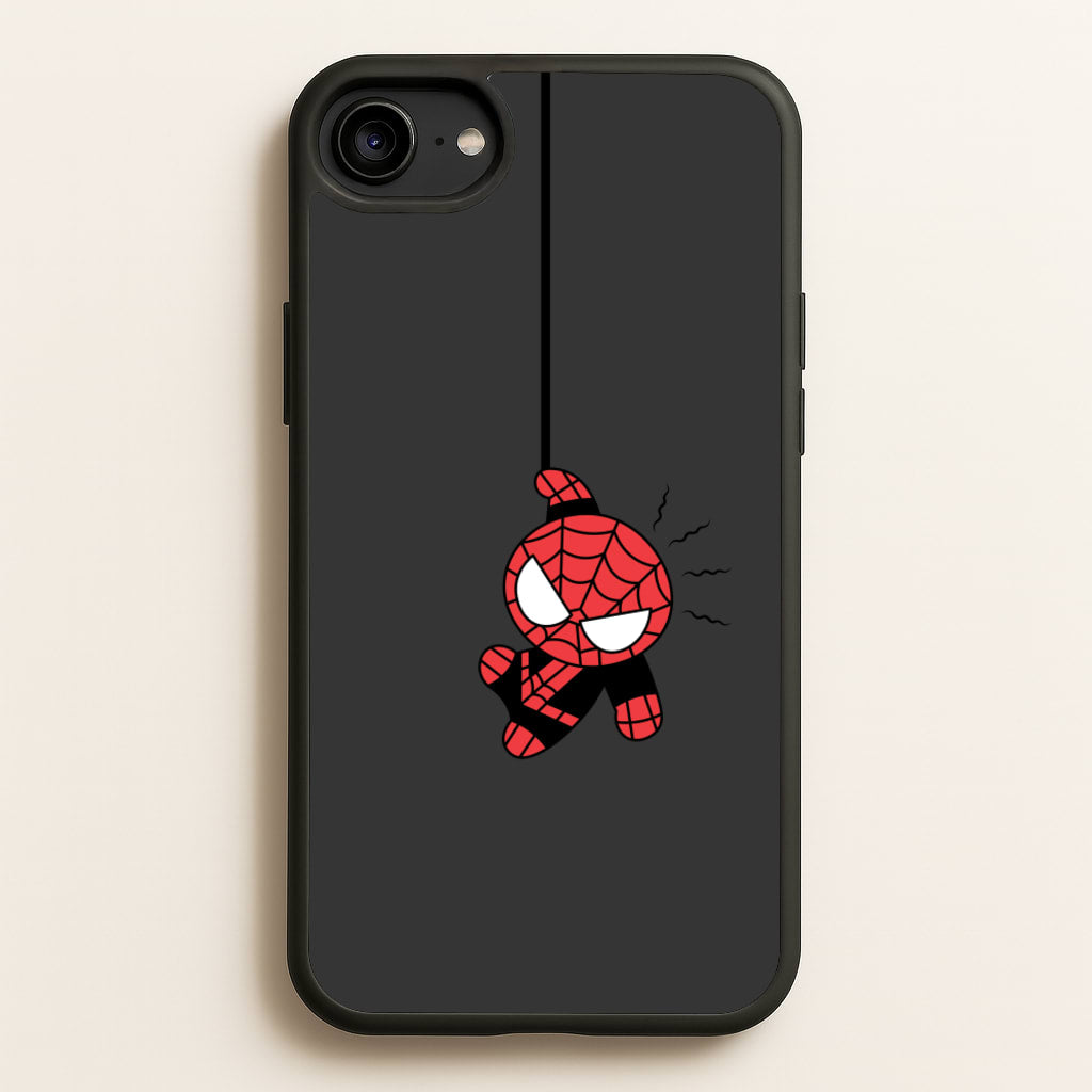 Gray Hanging Spider Hero - Marvel Phone Case for iPhone 6 / 7 / 8 / SE