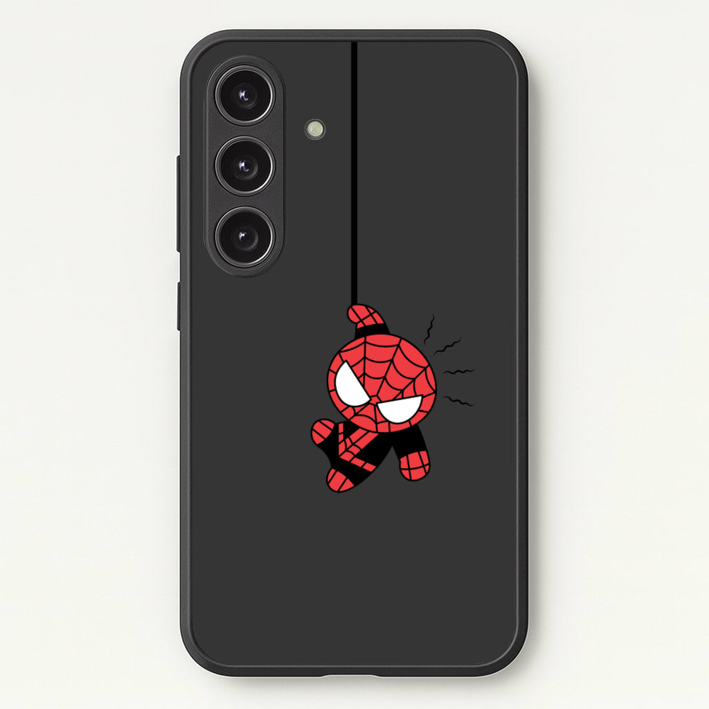 Gray Hanging Spider Hero - Marvel Phone Case for Galaxy S25