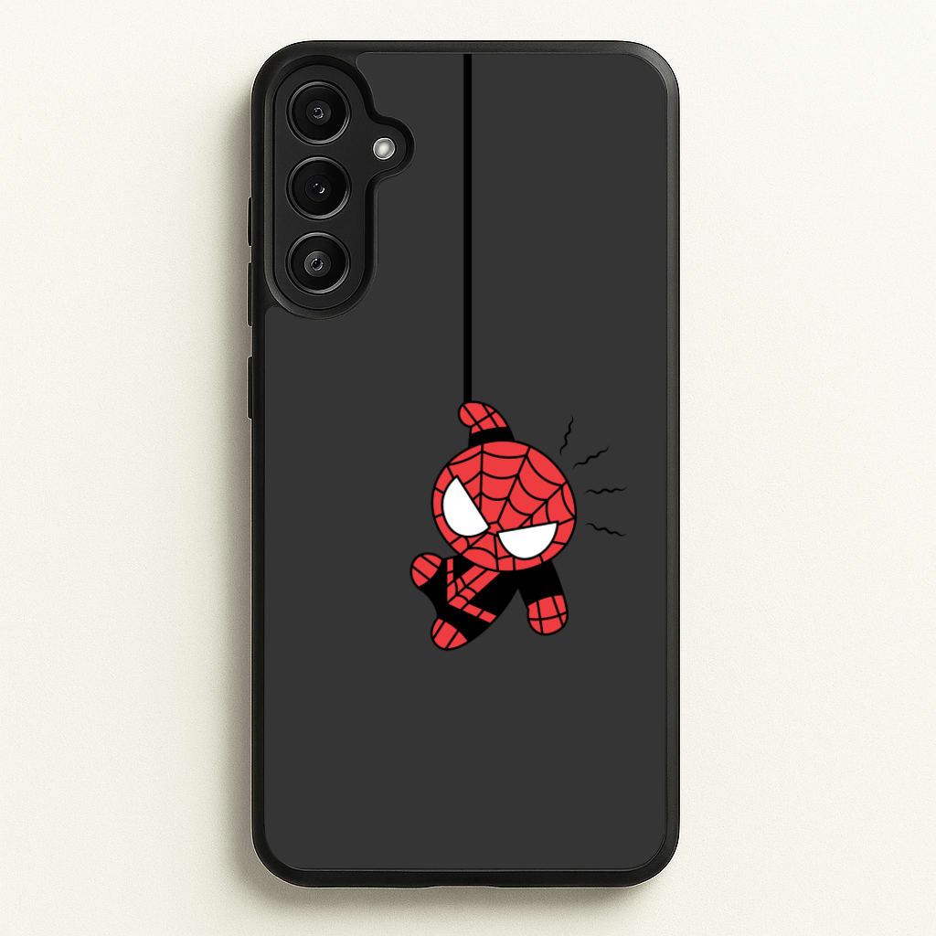 Gray Hanging Spider Hero - Marvel Phone Case for Galaxy A34