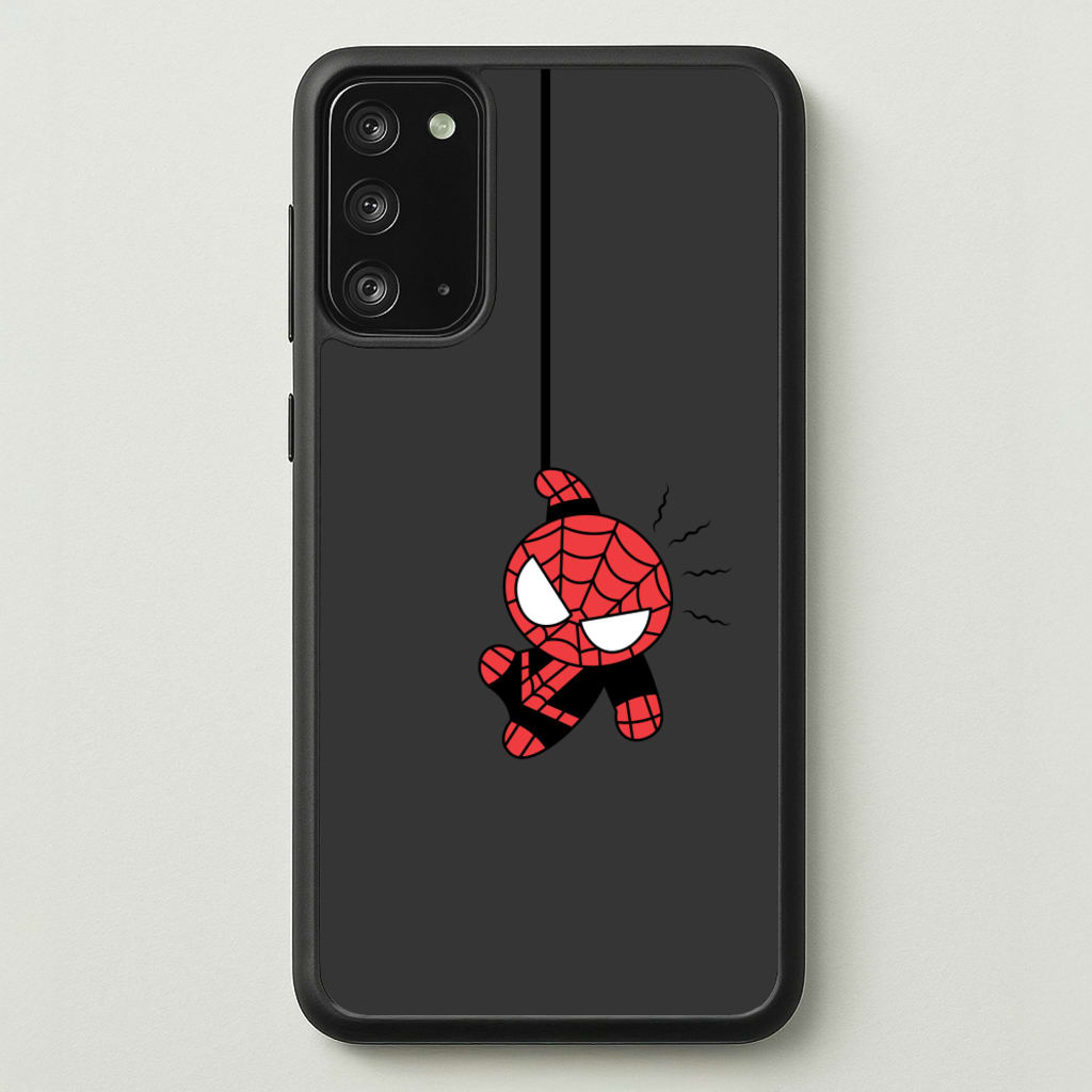 Gray Hanging Spider Hero - Marvel Phone Case for Galaxy Note 20