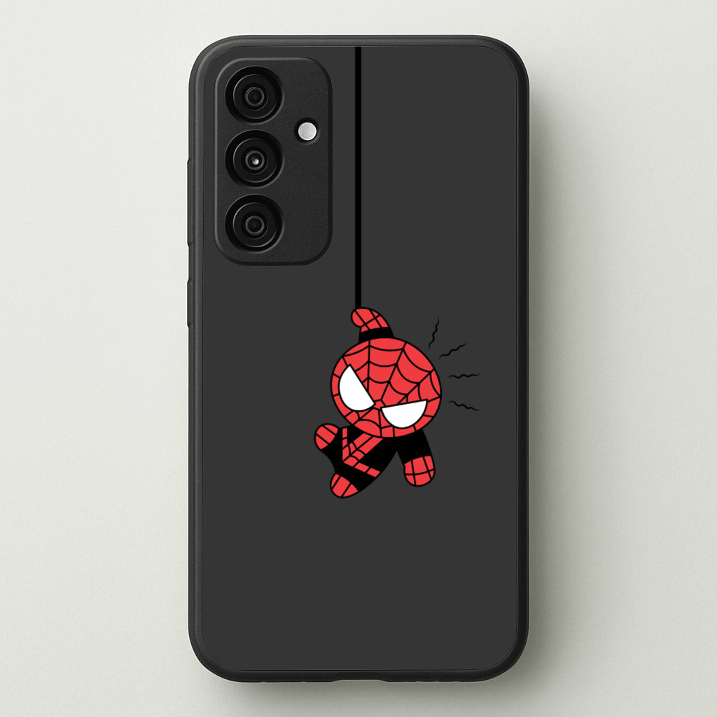 Gray Hanging Spider Hero - Marvel Phone Case for Galaxy A55