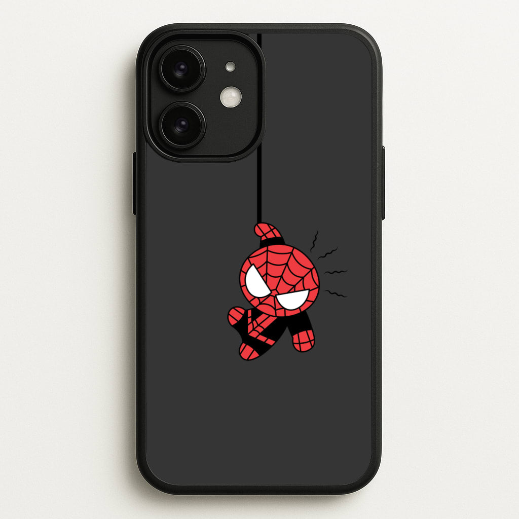 Gray Hanging Spider Hero - Marvel Phone Case for iPhone 11