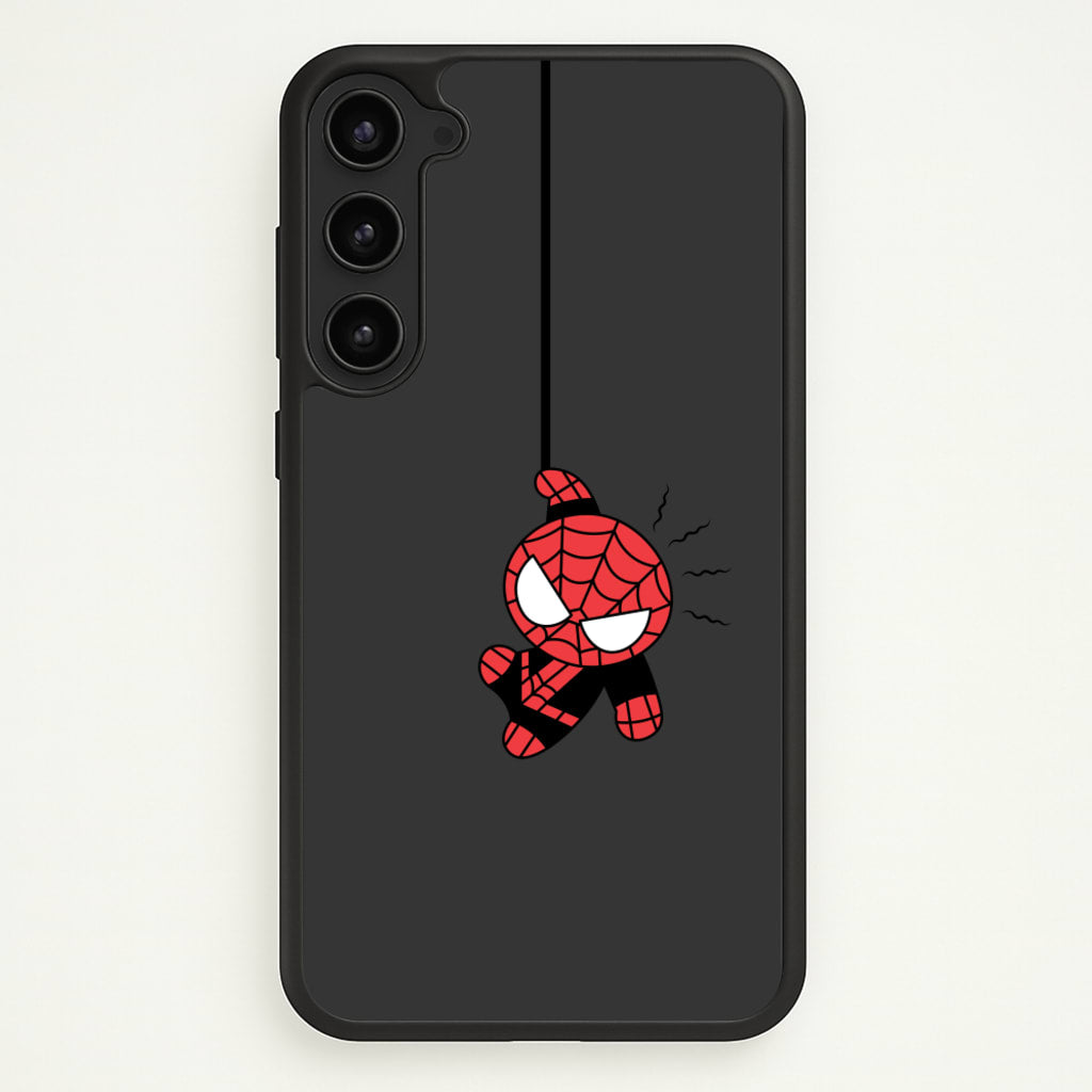 Gray Hanging Spider Hero - Marvel Phone Case for Galaxy S23 Plus