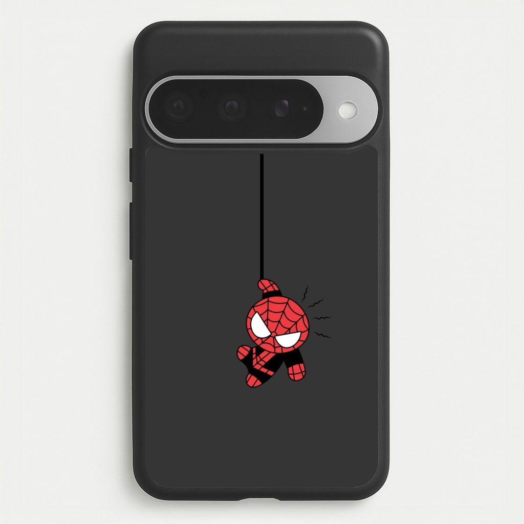 Gray Hanging Spider Hero Phone Case for Google Pixel 10 Pro XL