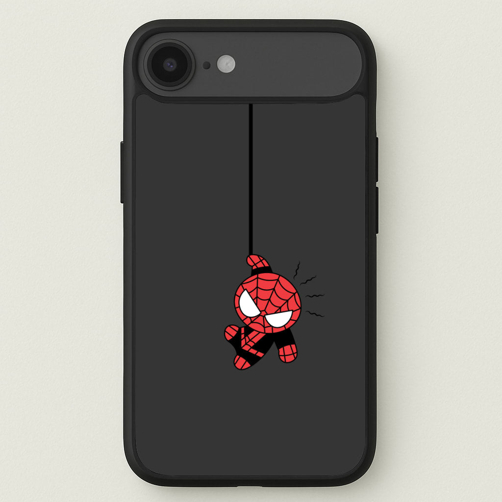 Gray Hanging Spider Hero Phone Case for iPhone 17 Air