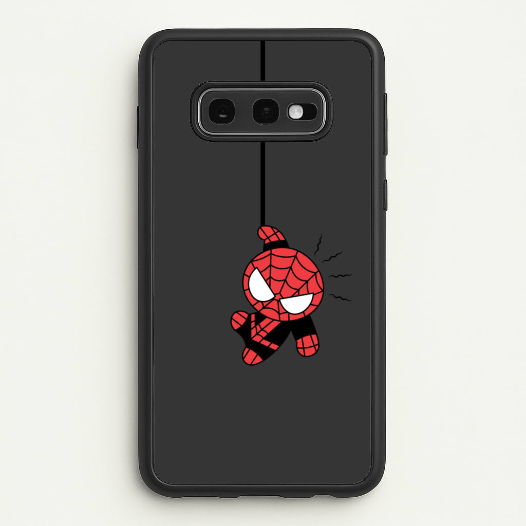Gray Hanging Spider Hero - Marvel Phone Case for Galaxy S10e
