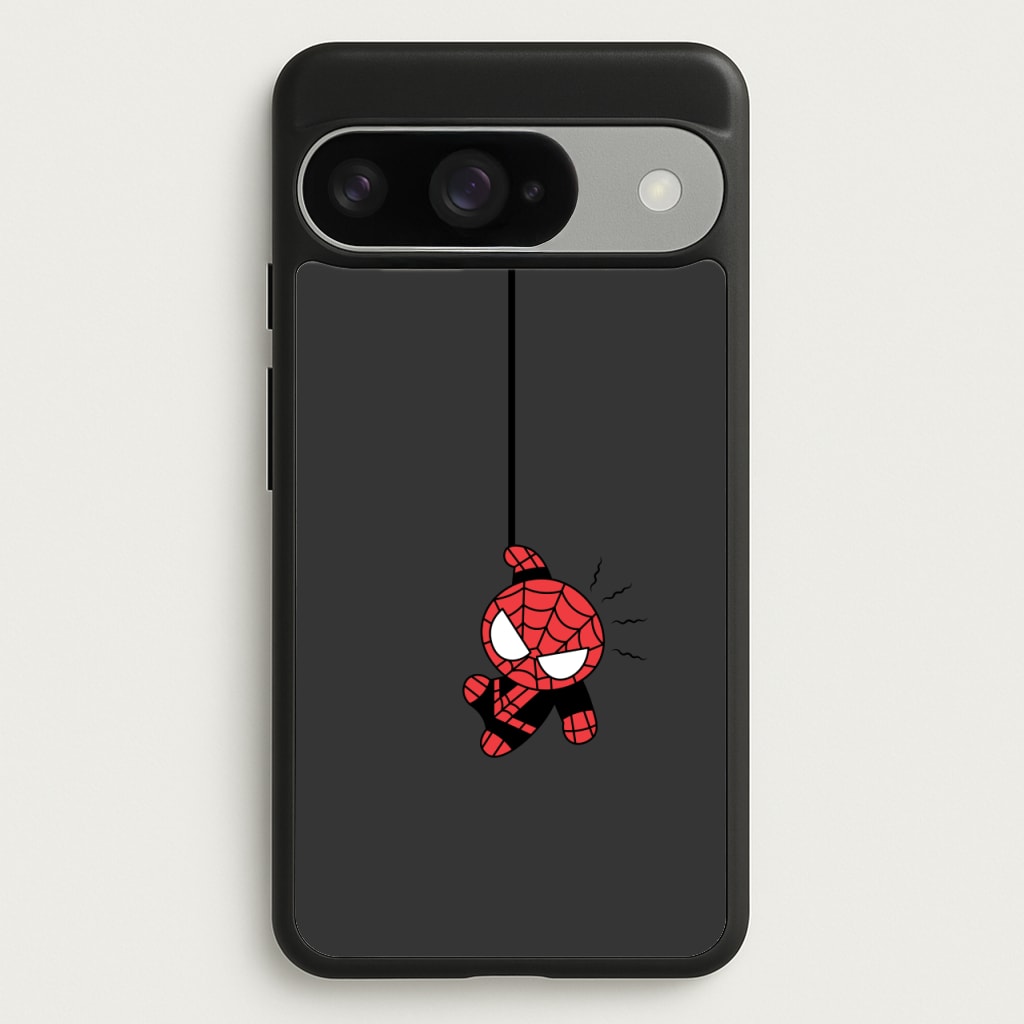 Gray Hanging Spider Hero Phone Case for Google Pixel 10 / 10 Pro