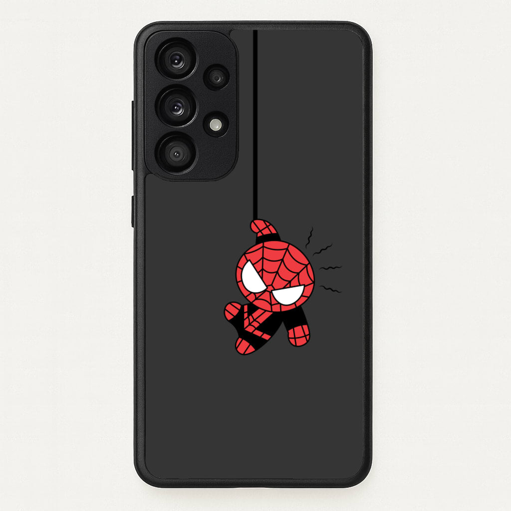 Gray Hanging Spider Hero - Marvel Phone Case for Galaxy A33