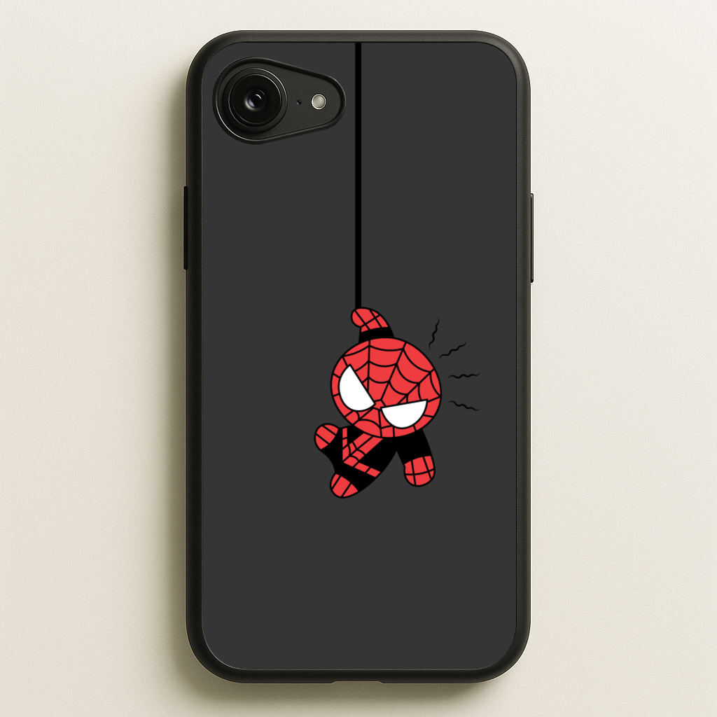 Gray Hanging Spider Hero - Marvel Phone Case for iPhone 16e