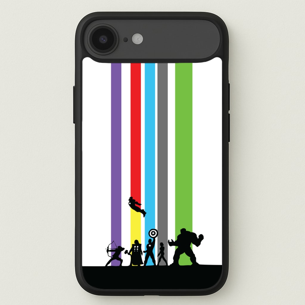 Superhero Team Silhouette Phone Case for iPhone 17 Air