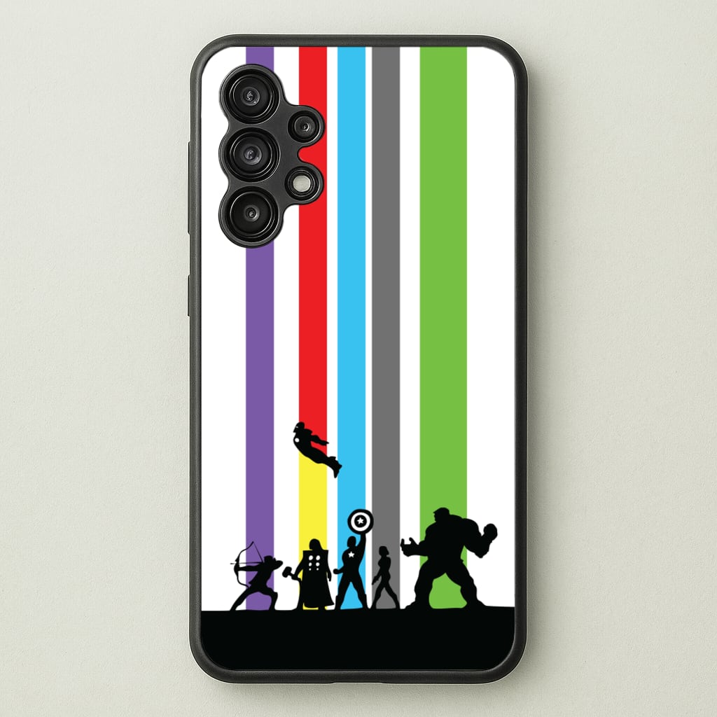 Superhero Team Silhouette - Marvel Phone Case for Galaxy A13
