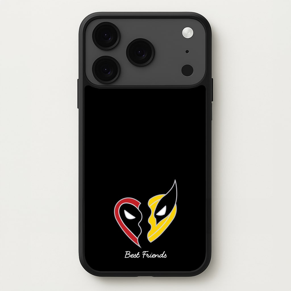 Superhero Best Friends Locket Phone Case for iPhone 17 Pro Max