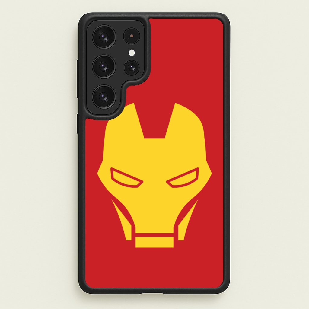 Red Robot Super Hero Face - Marvel Phone Case for Galaxy S22 Ultra