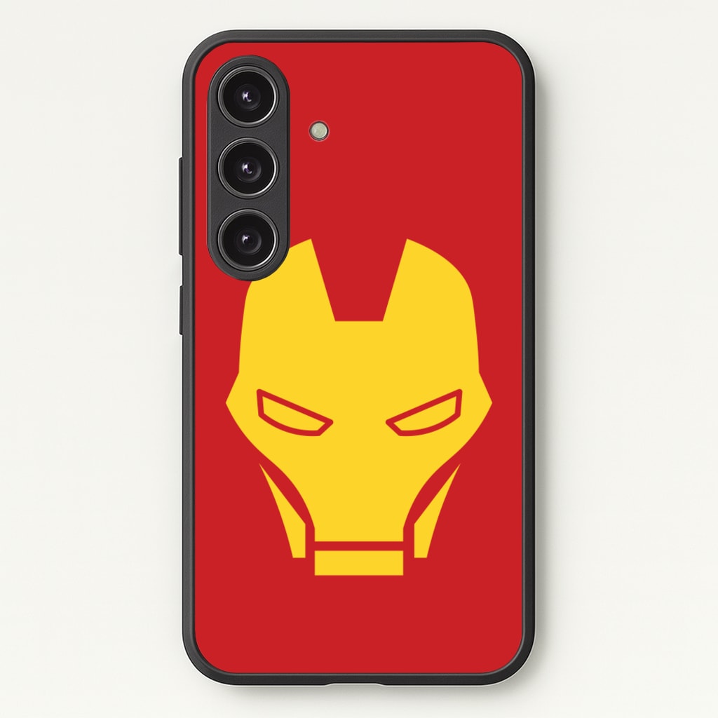 Red Robot Super Hero Face - Marvel Phone Case for Galaxy S25 Plus