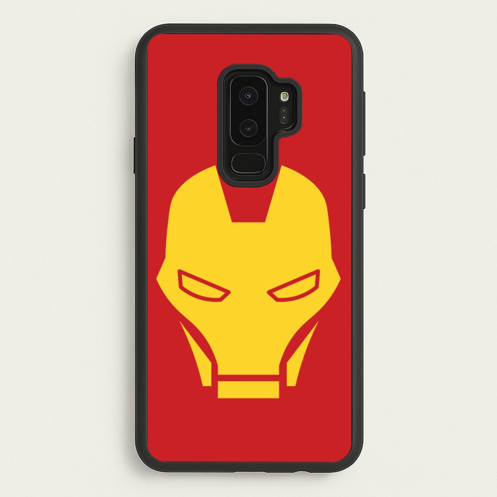 Red Robot Super Hero Face - Marvel Phone Case for Galaxy S9 Plus
