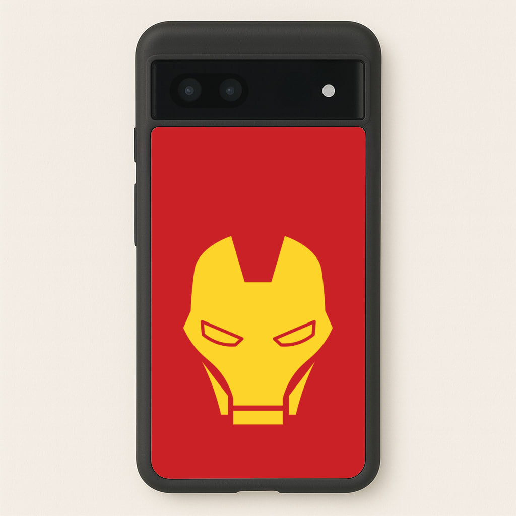 Red Robot Super Hero Face - Marvel Phone Case for Google Pixel 7a