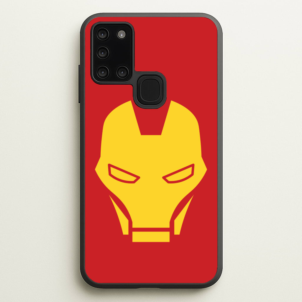 Red Robot Super Hero Face - Marvel Phone Case for Galaxy A21s