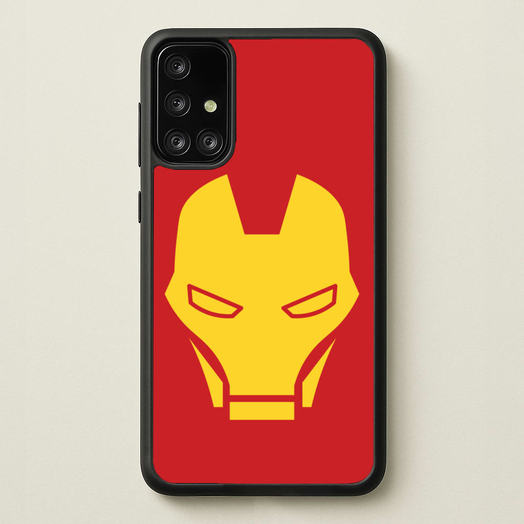 Red Robot Super Hero Face - Marvel Phone Case for Galaxy A71