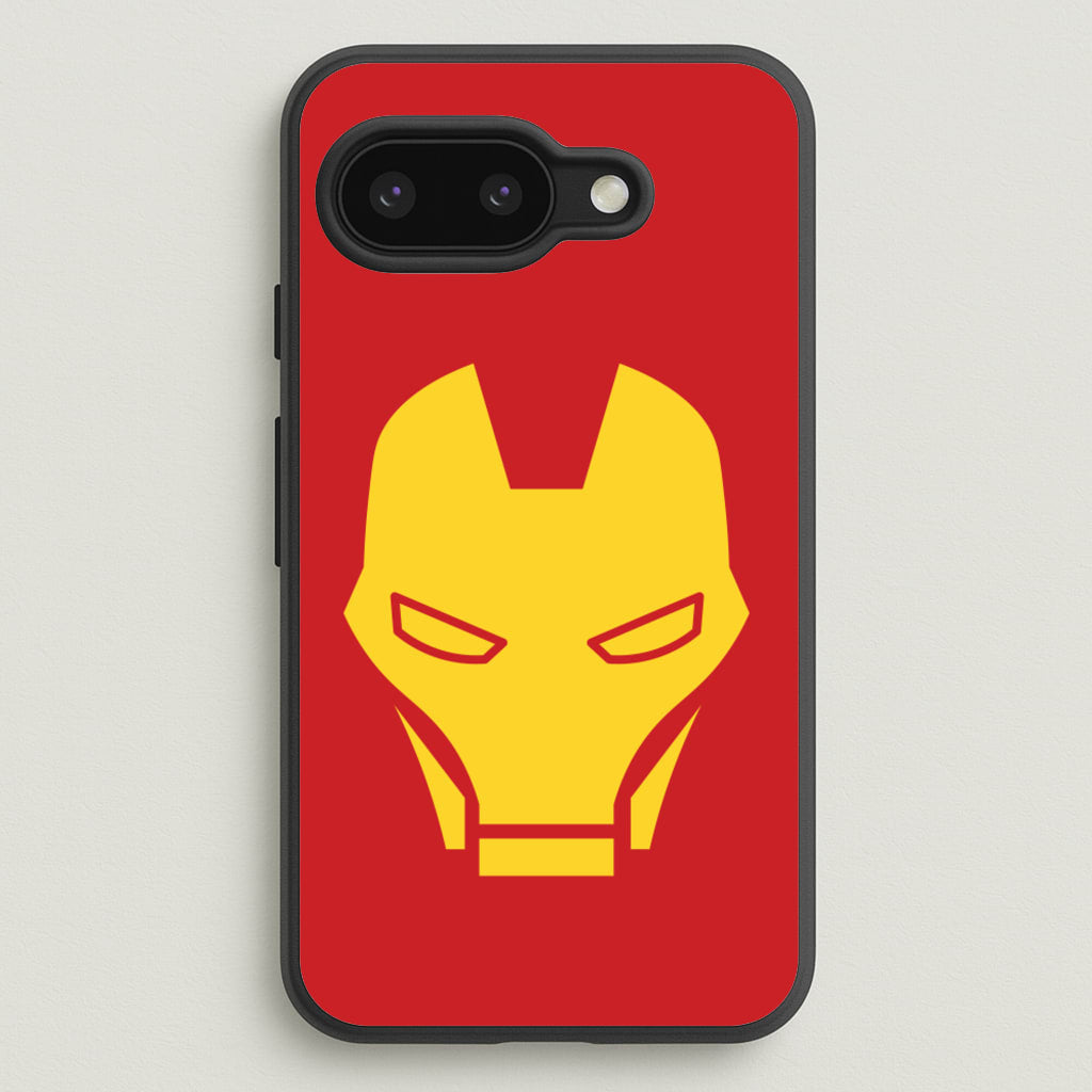 Red Robot Super Hero Face - Marvel Phone Case for Google Pixel 9a