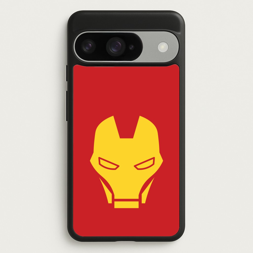 Red Robot Super Hero Face Phone Case for Google Pixel 10 / 10 Pro